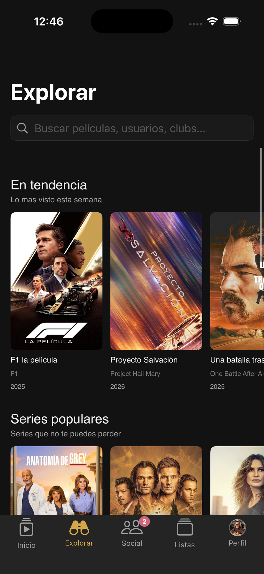 Explorar películas y series